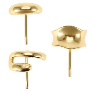 3 Pcs Ponytail Buckle Strong Hold Decorative Hair Jaw Clips Gold Tone